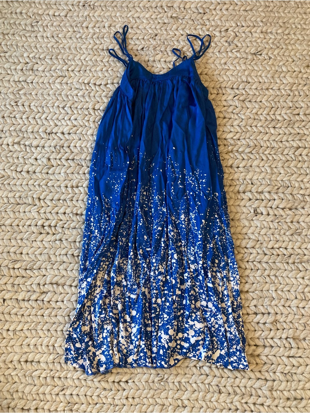 H&M Royal Blue and White Maxi Dress